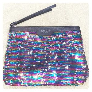 Victoria’s Secret sequin Zippered clutch